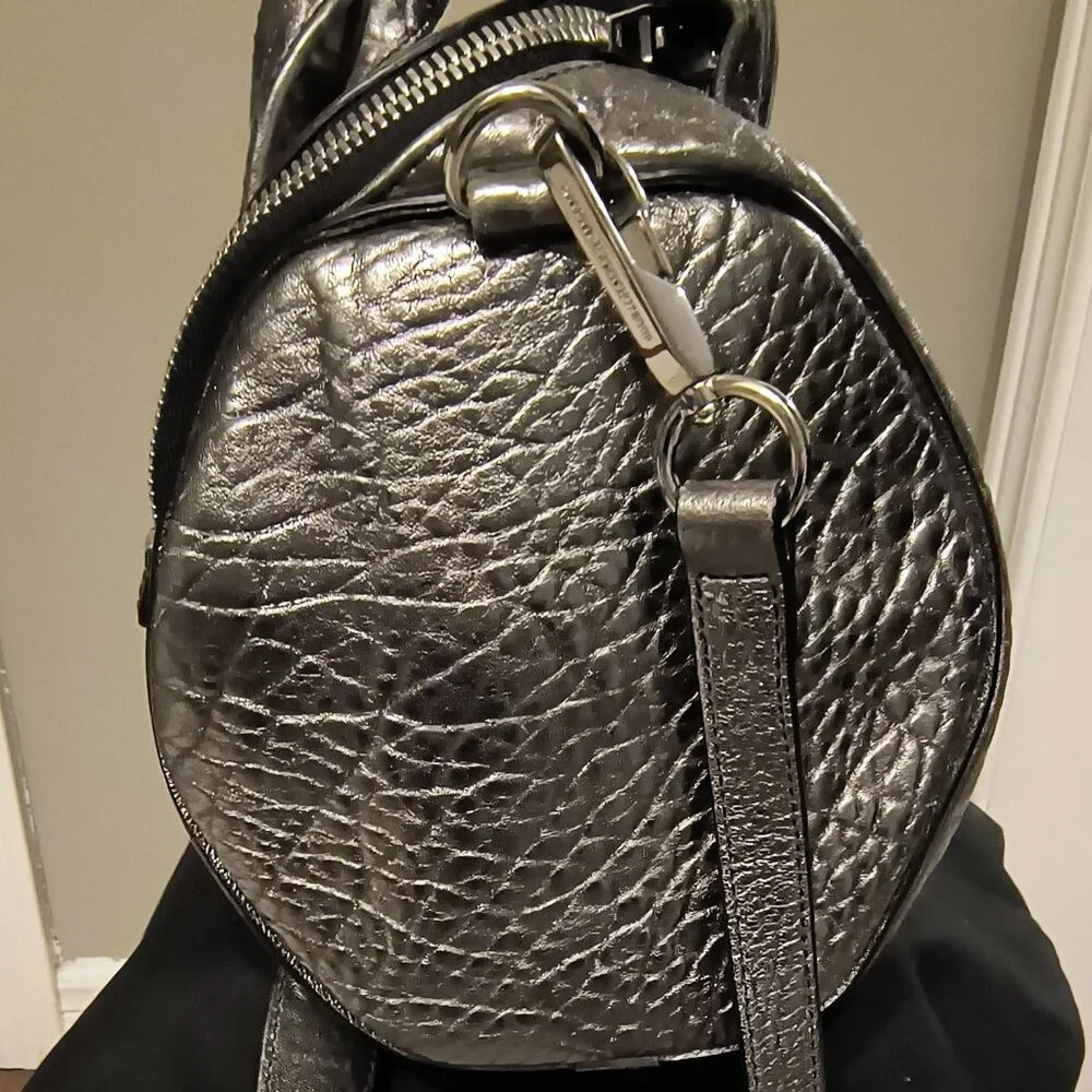 Authentic Alexander Wang Rocco Duffel Silver with Silver Hardware - Picture 5 of 7